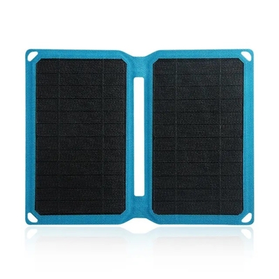 Chargeur se pliant portatif de puissance du panneau solaire 10W pour la hausse campante de voyage