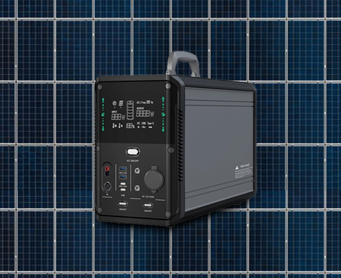 Générateur solaire portable de secours 3000W Peak 5521×2 Ports 120W 12V