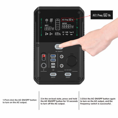 Centrale portative solaire portative de générateur de secours 1000w 220v