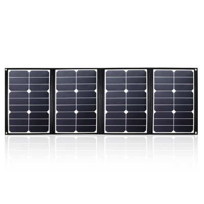 Chargeur pliable portatif du panneau solaire 80w de PVDF avec la sortie de C.C et d'USB