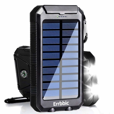 Chargeur actionné solaire de secours 20000mah de paquet de banque de puissance d'universel d'ODM