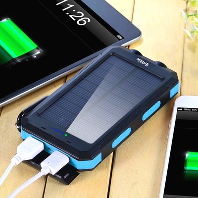 Chargeur actionné solaire de secours 20000mah de paquet de banque de puissance d'universel d'ODM