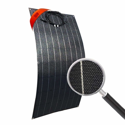 Module solaire mono monocristallin flexible imperméable de panneau solaire de 100 watts pour le rv