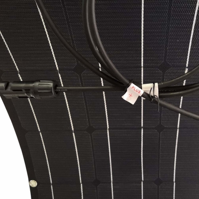 Module solaire mono monocristallin flexible imperméable de panneau solaire de 100 watts pour le rv