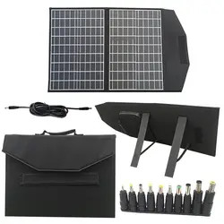 Panneau pliable de pile solaire du panneau solaire 100W 18v 5 de fois flexible pour extérieur à la maison