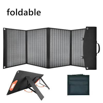 Panneau pliable de pile solaire du panneau solaire 100W 18v 5 de fois flexible pour extérieur à la maison
