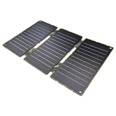 Chargeur USB 12V Panneau solaire portable Panneaux solaires pliables en silicium monocristallin 21W