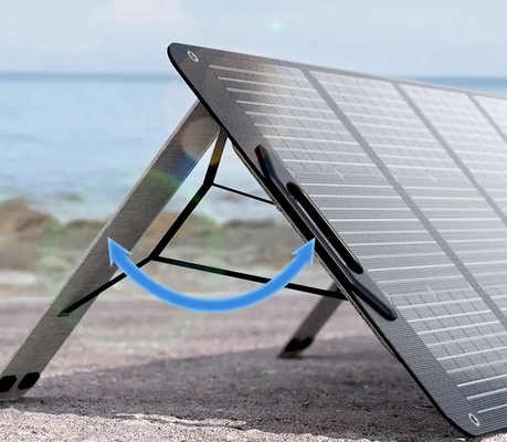 Noir imperméable de remplissage flexible pliable de panneau solaire de Mini Outdoor 100w plein
