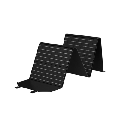 Panneau solaire 100w pliable portatif flexible noir pour le chargeur/camping d'ordinateur portable extérieurs
