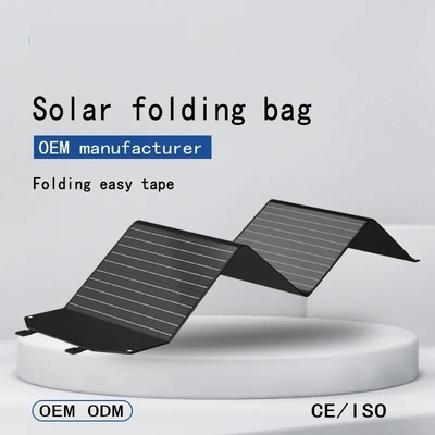 Panneau solaire 100w pliable portatif flexible noir pour le chargeur/camping d'ordinateur portable extérieurs