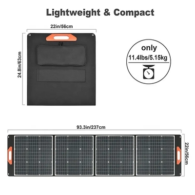 100w imperméable léger pliant le chargeur couvrant solaire de panneau solaire pour extérieur