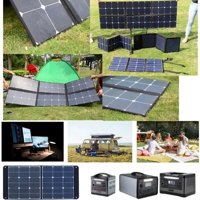 100w imperméable léger pliant le chargeur couvrant solaire de panneau solaire pour extérieur