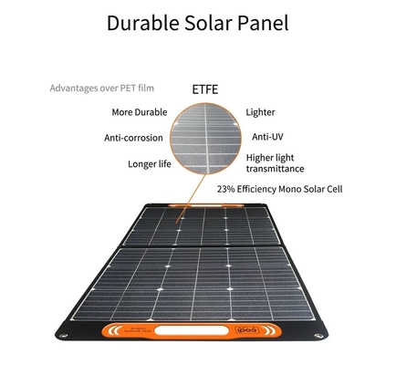 100w - panneau solaire 300w pliable pliant le panneau solaire pour le générateur de centrale