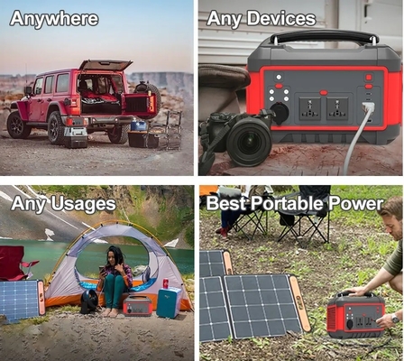 Générateur solaire à recharge rapide USB de 600 W. Batterie au lithium portable