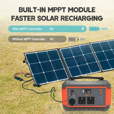 Générateur solaire à recharge rapide USB de 600 W. Batterie au lithium portable
