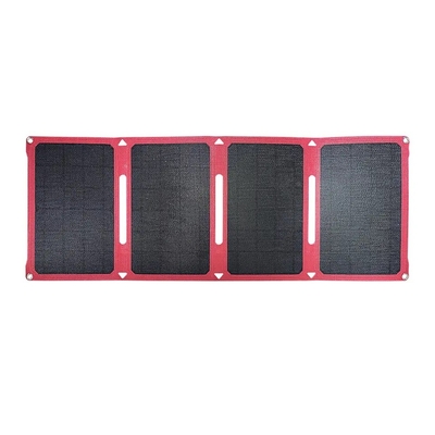 28w panneaux solaires pliants à énergie solaire poche flexible 12v/15v avec kits d'alimentation pour le camping