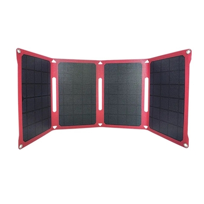 28w panneaux solaires pliants à énergie solaire poche flexible 12v/15v avec kits d'alimentation pour le camping