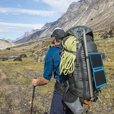 Chargeur se pliant portatif de puissance du panneau solaire 10W pour la hausse campante de voyage
