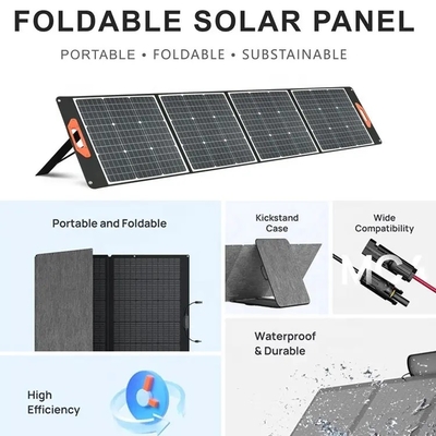 Nouveaux kits solaires campants se pliants portatifs élevés de caravane du panneau solaire 100W 200W de parking du rendement 120w avec des sorties d'USB