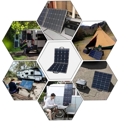 Panneau solaire portable à énergie solaire 6 fois pliable ETFE 60W