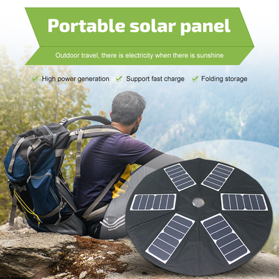 Chargeur pliable 39w de panneau solaire de parapluie portatif imperméable avec la sortie d'Usb 2