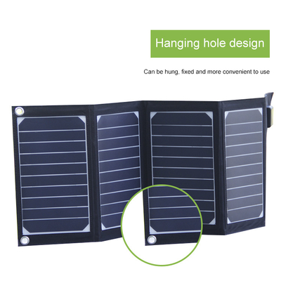 Chargeur pliable solaire de panneau solaire du chargeur 20w avec la sortie d'Usb 2 imperméable