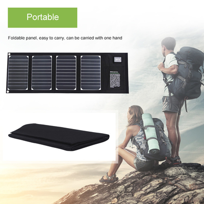 Chargeur pliable solaire de panneau solaire du chargeur 20w avec la sortie d'Usb 2 imperméable