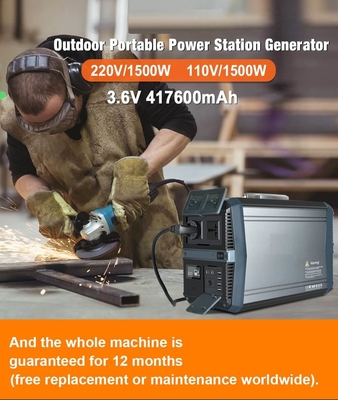 Générateur 1500W d'inverseur de MPPT Li Ion Power Station Solar Powered