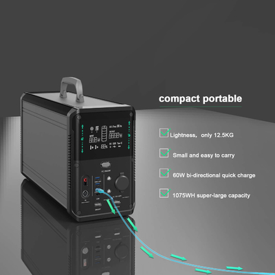 Générateur de panneau solaire de MSDS 1075Wh Smart avec le lithium Ion Battery Powered
