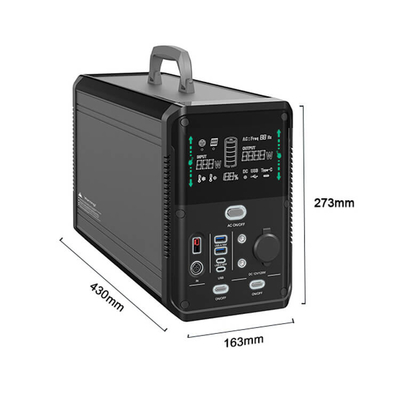 1000W 2000W Li Ion Power Station Emergency Solar a actionné Mini Generator pour extérieur