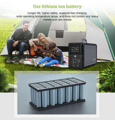 prise de courant alternatif à onde sinusoïdale pure de batterie au lithium de secours de station de générateur solaire 1500Wh