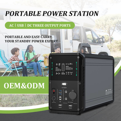 Générateur 1500W de centrale solaire de batterie au lithium Lifepo4 pour camper extérieur