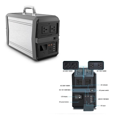 Générateur 1500W d'inverseur de MPPT Li Ion Power Station Solar Powered