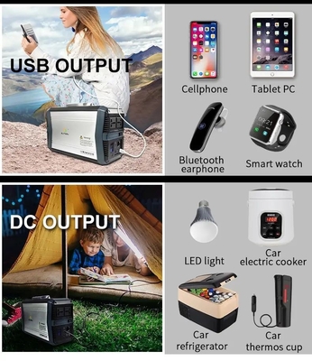 Batterie au lithium 1000 Watt Portable Solar Generator Home Emergency Power Bank