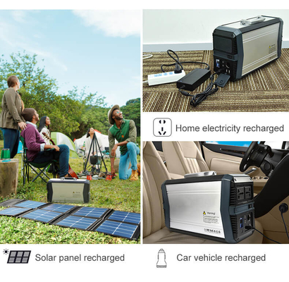 banque solaire de centrale électrique de camping de la batterie au lithium 1000w USB QC3.0 pour le système d'éclairage