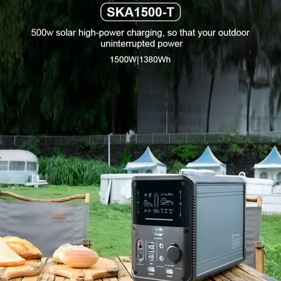 1500W Li Ion Power Station rechargeable pour le stockage extérieur de secours de voyage