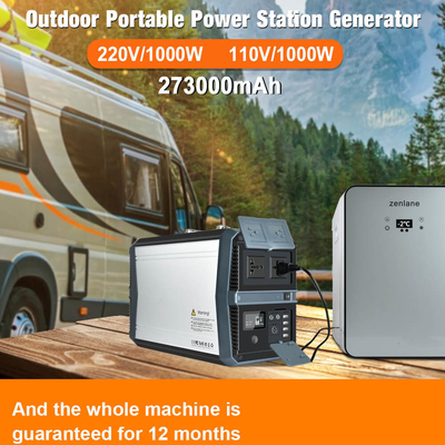 1000w Petit générateur portatif Powerstation 220v avec panneau solaire