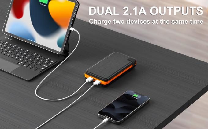 Panneau solaire de chargeur de banque de puissance d'OEM 25000mAh 6W pour le téléphone portable 1