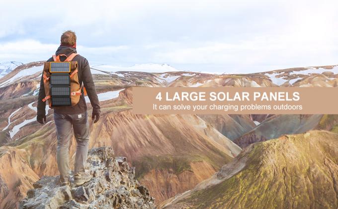 Panneau solaire de chargeur de banque de puissance d'OEM 25000mAh 6W pour le téléphone portable 2