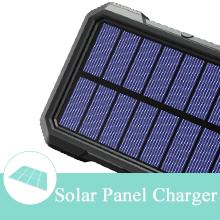 Chargeur solaire sans fil portatif de banque de puissance 18W QC3.0 avec 4 sorties 3