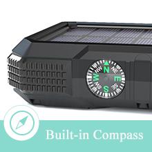 Chargeur solaire sans fil portatif de banque de puissance 18W QC3.0 avec 4 sorties 5